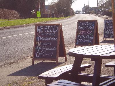 Everyone is welcome at the Burnt Gate pub!