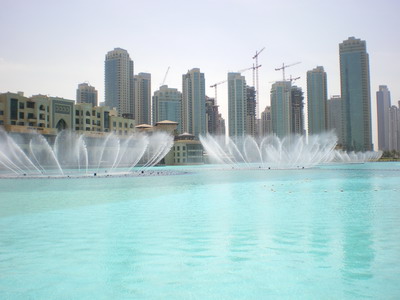 The fountain at Dubai Mall