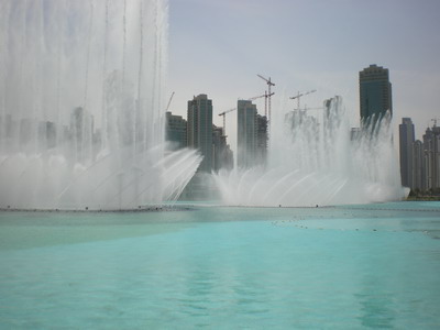 The fountain at Dubai Mall