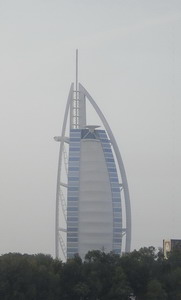 The six-star Burj Al Arab hotel