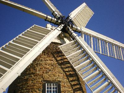 The sails of the Heage windmill