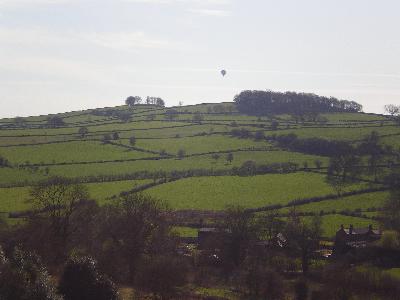 Hot air ballooning over the Peak District