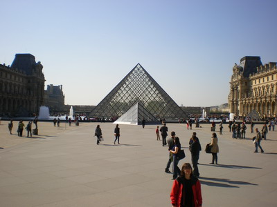 The pyramids at the Louvre