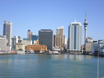 Auckland CBD from the ferry coming home from Waiheke Island